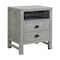 Alaterre Furniture Arden 2-Drawer Wood Nightstand, Driftwood Gray ANAN0132 - alternate 1